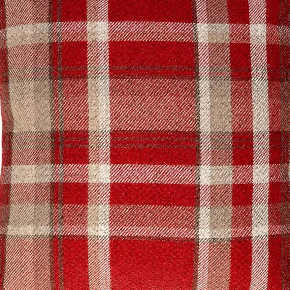 McAlister ‘Highlands’ Red Tartan Plaid Throw Pillow Cover 20x20” (1-Count)